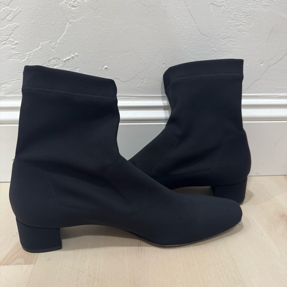 Pedro Garcia Women's Idoia Black Stretch Sock Block Heel Boots Women EU 40/US 10 - Picture 11 of 14
